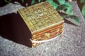 Log Cabin Brownie biscuit tin