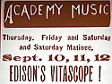 Ad for Vitascope show in Toronto
