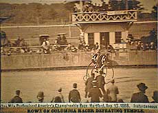 Sep 1888 high wheeler race - racers are sharp