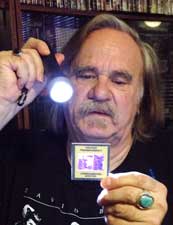 PHSC member Harold Staats with 35mm silde