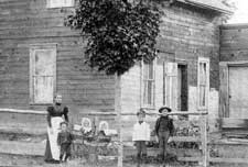 My Grandmother and her first five children - Orillia summer of 1900.
