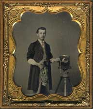 Tintype - Photographer with his camera.