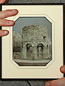 Close view of the Newport Tower daguerreotype