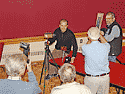 Will sits for a digital likeness by Robert Lansdale